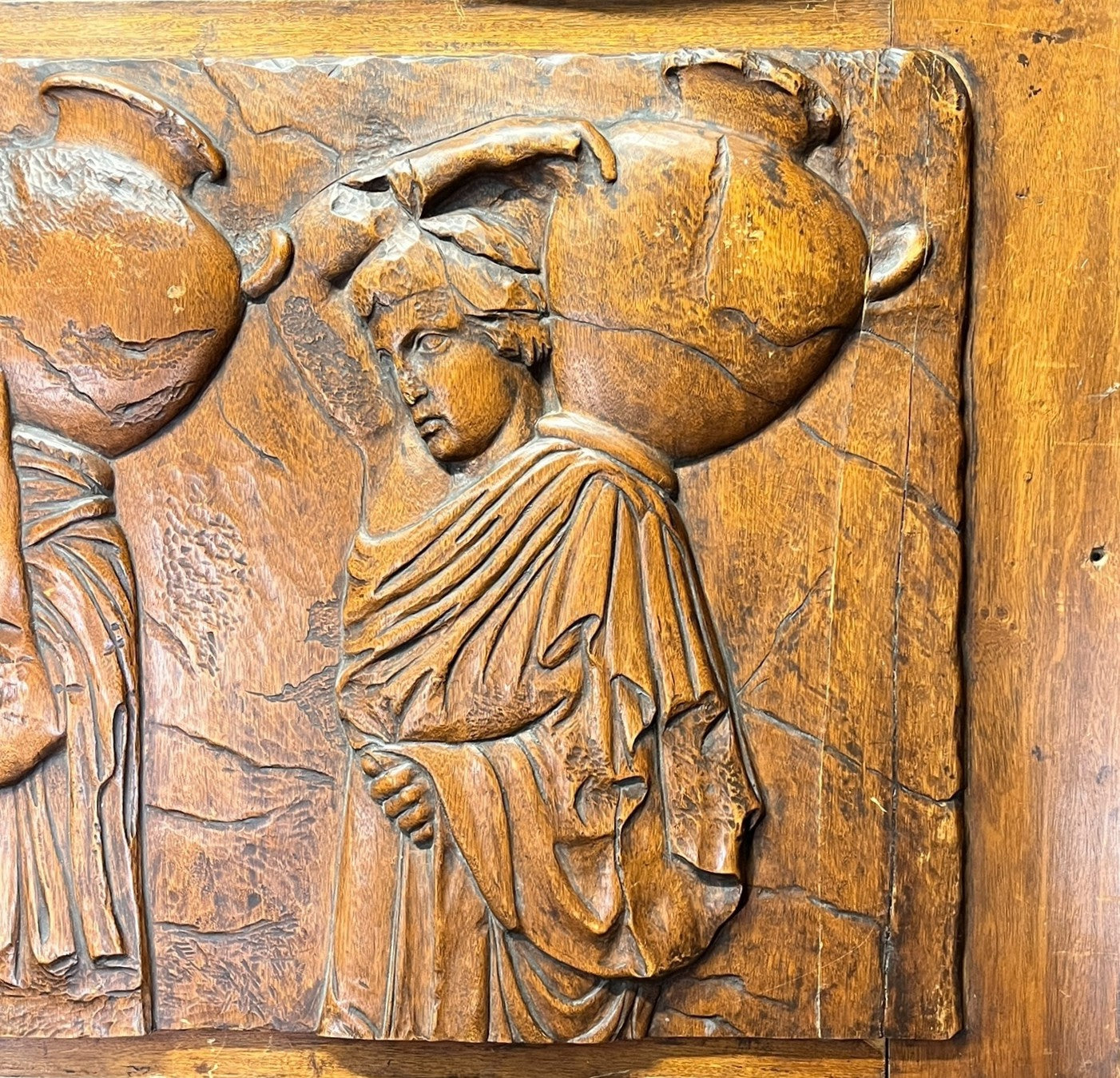 1930'S ART DECO ROMAN PANNEL DEPICTING 3 ROMAN FIG