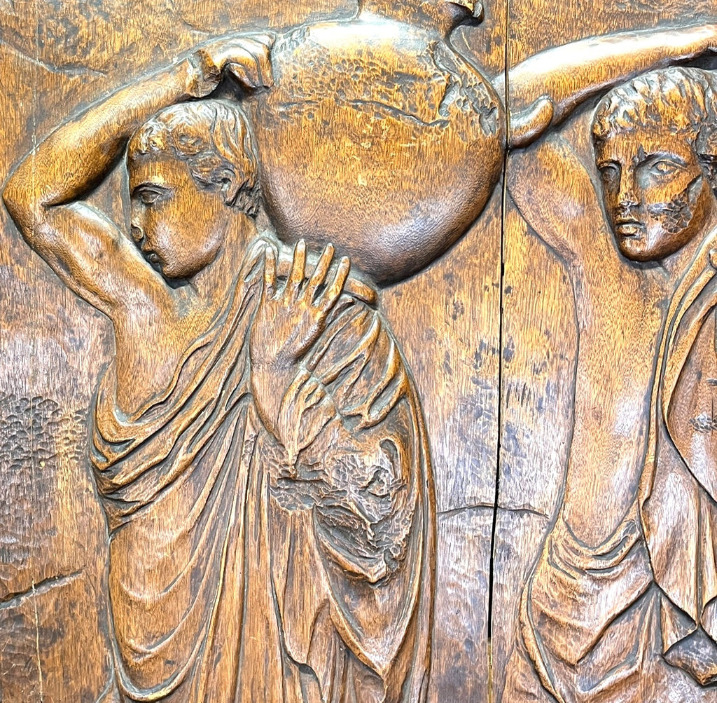 1930'S ART DECO ROMAN PANNEL DEPICTING 3 ROMAN FIG