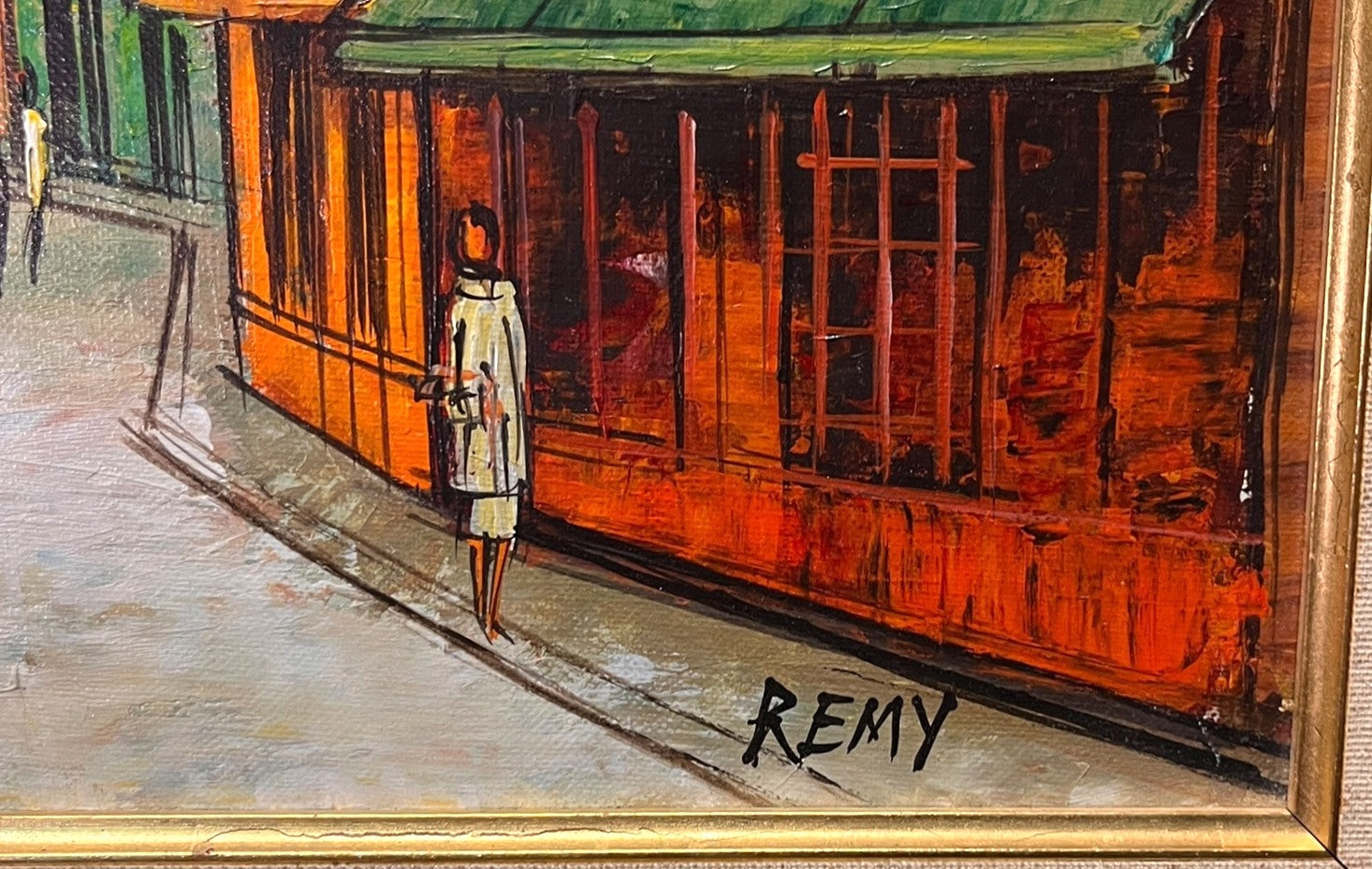 "TOWN PAINTING" SIGNED BY KEVIN