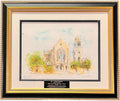 "RICE UNIVERISTY" LITHOGRAPH BY URBAIN HUCHET