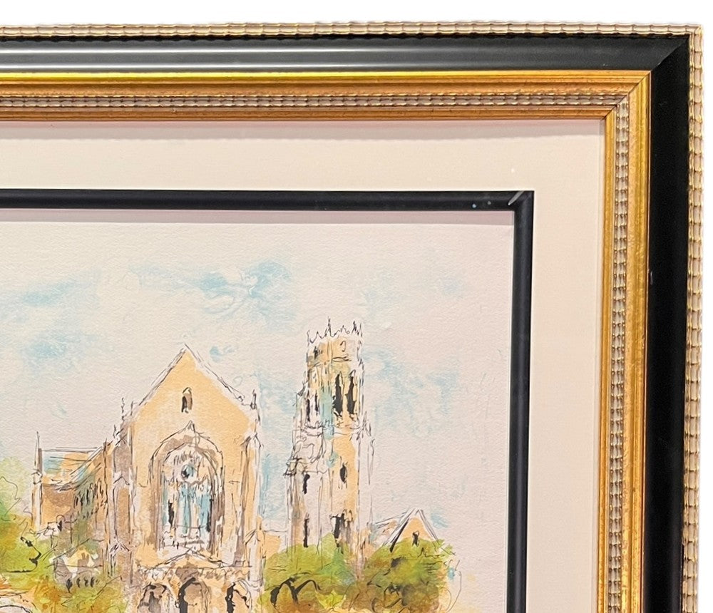 "RICE UNIVERISTY" LITHOGRAPH BY URBAIN HUCHET