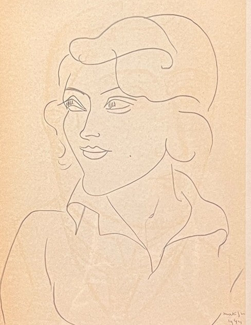 "MADEMOISELLE A. NELCK" LITHOGRAPH HENRI MATISSE