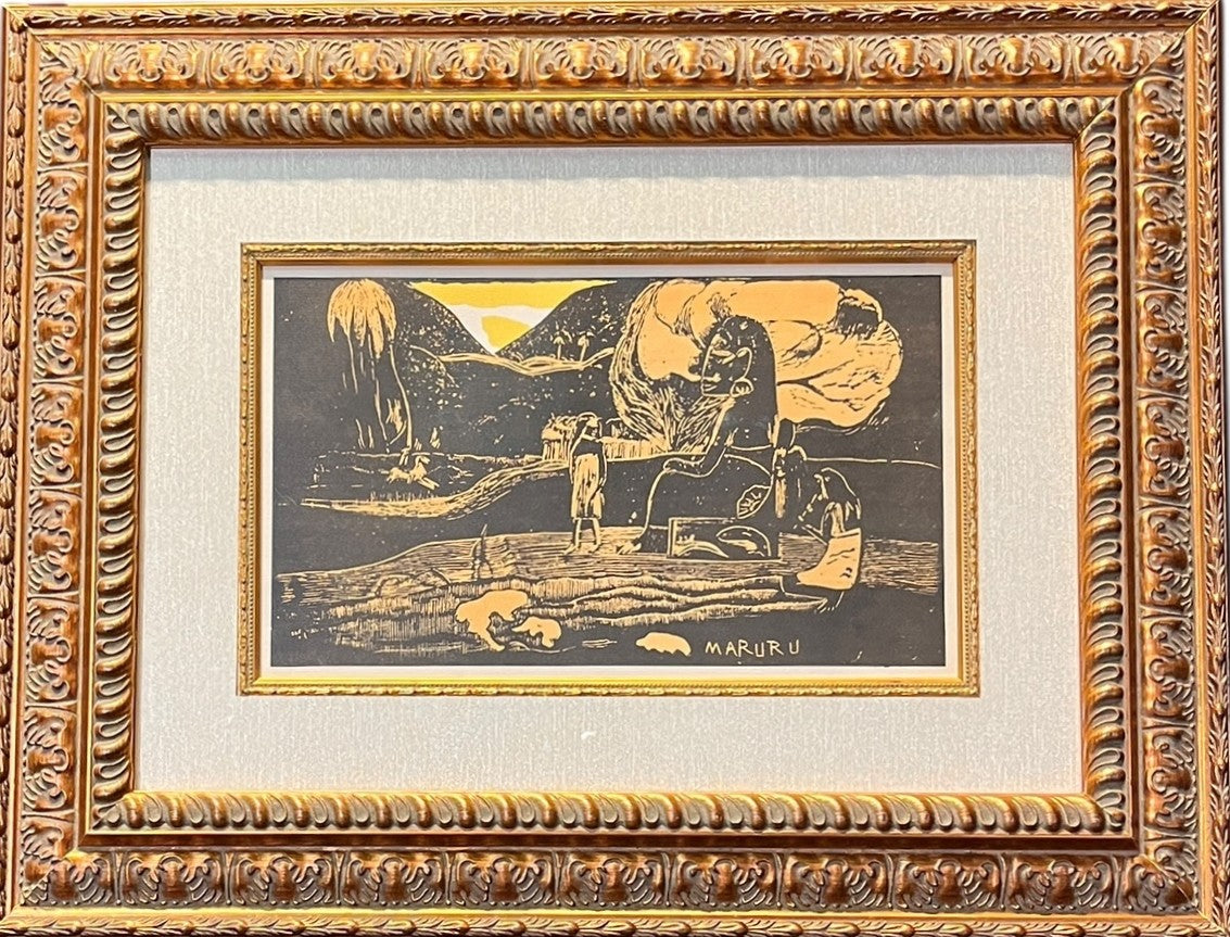 "MARURRU" LITHOGRAPH BY PAUL GAUGUIN