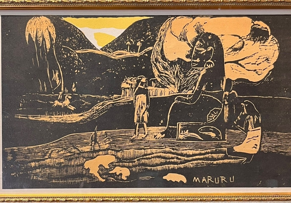 "MARURRU" LITHOGRAPH BY PAUL GAUGUIN