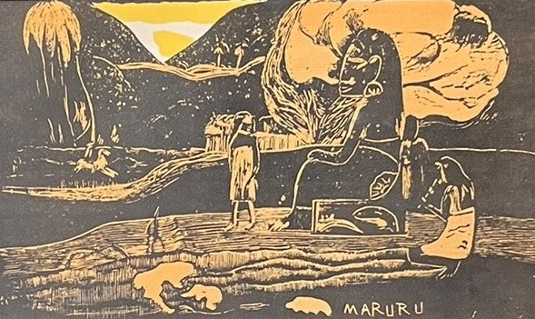 "MARURRU" LITHOGRAPH BY PAUL GAUGUIN