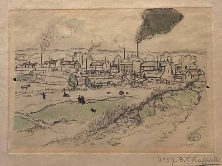"LES FORTOFICATIONS" ETCHING BY JF RAFFAELLI