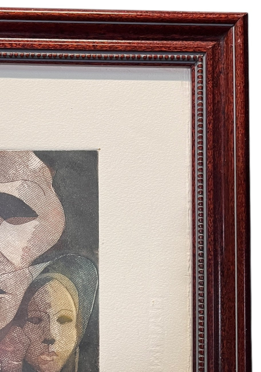 "MASCARADA" LITHOGRAPH BY HARISCH