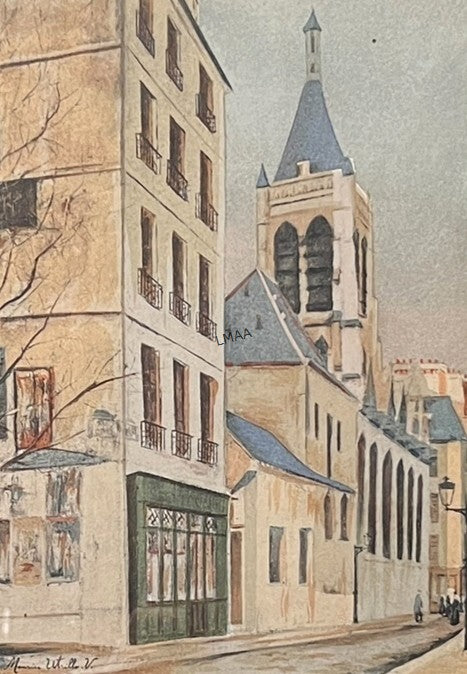 "L'eglise Saint Severin" BY MAURICE UTRILLO