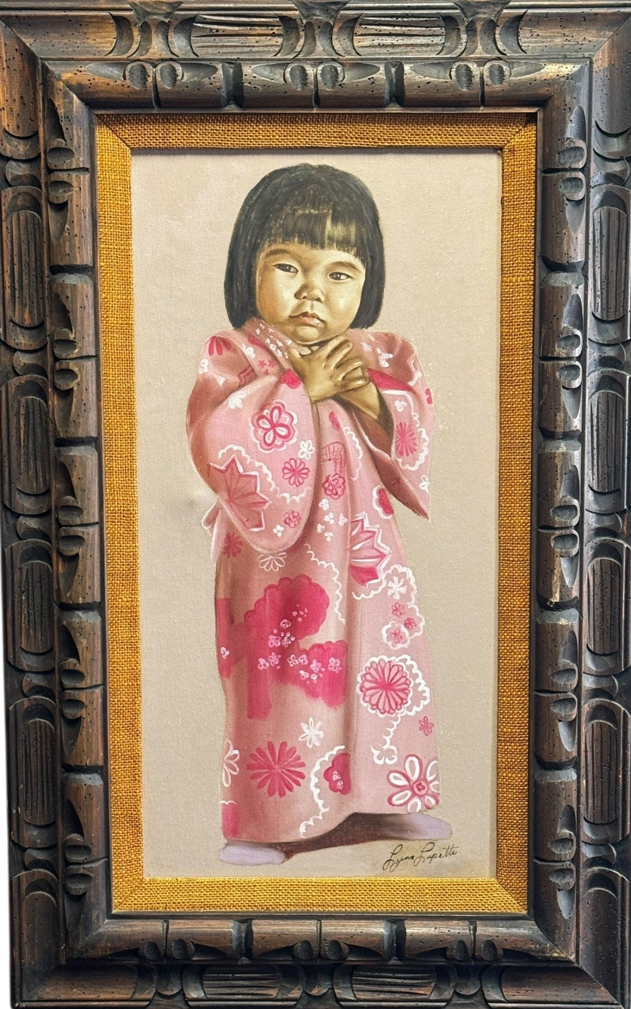 DRESS UP OIL ON CANVAS BY LYNN LUPETTI