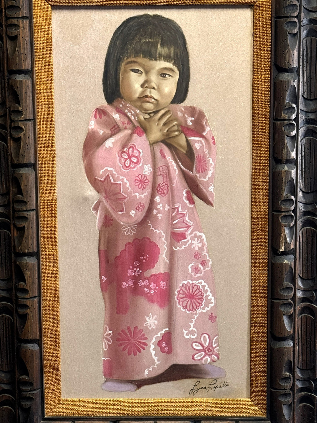 DRESS UP OIL ON CANVAS BY LYNN LUPETTI
