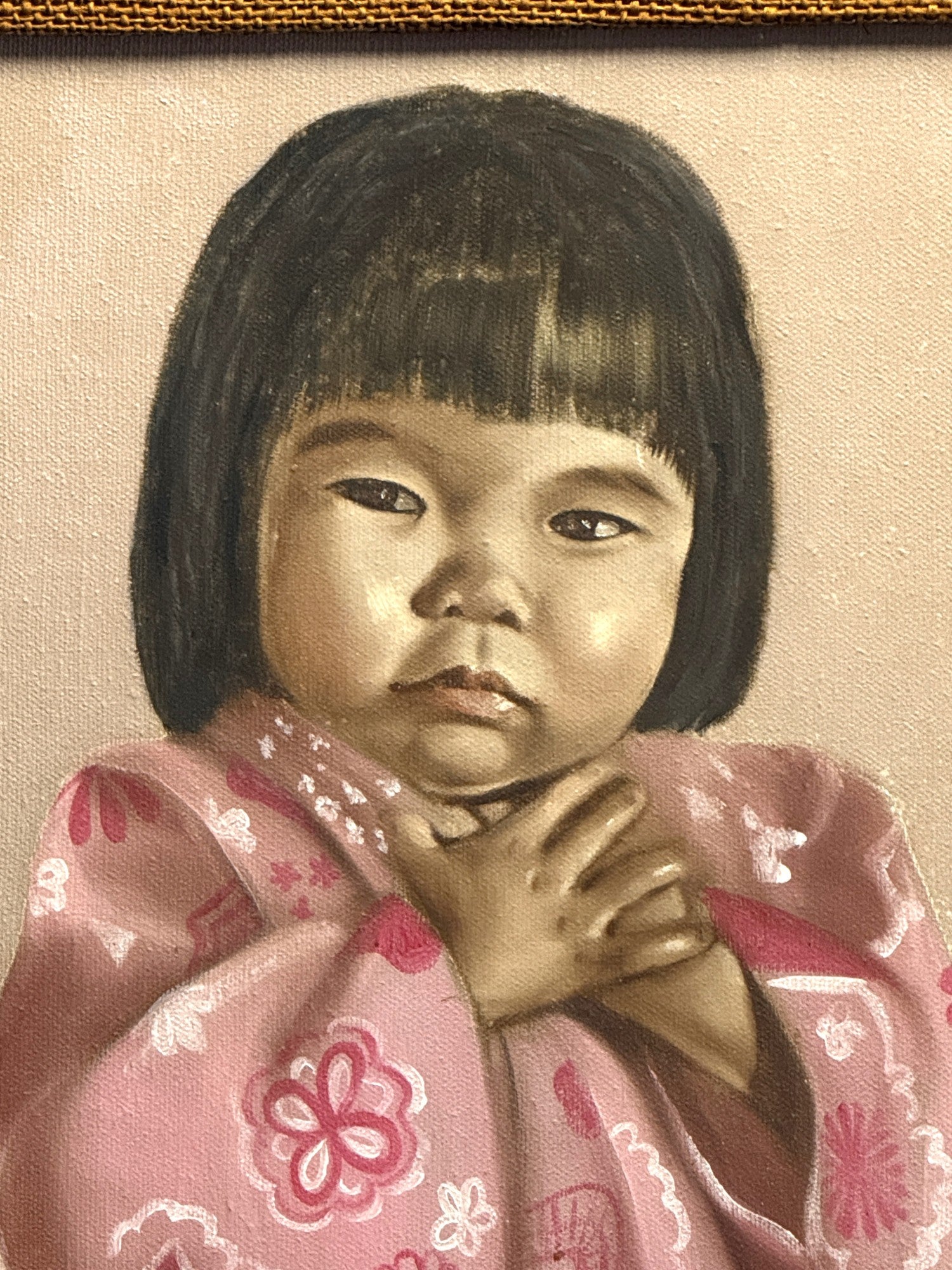 DRESS UP OIL ON CANVAS BY LYNN LUPETTI