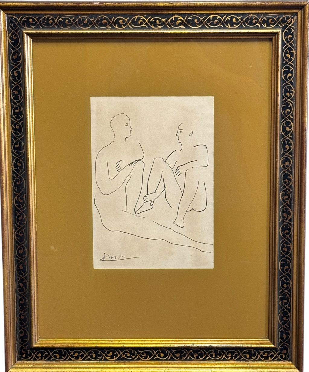 “DEUXFIGURESFROMGRACEET"  ENGRAVING BY PICASSO