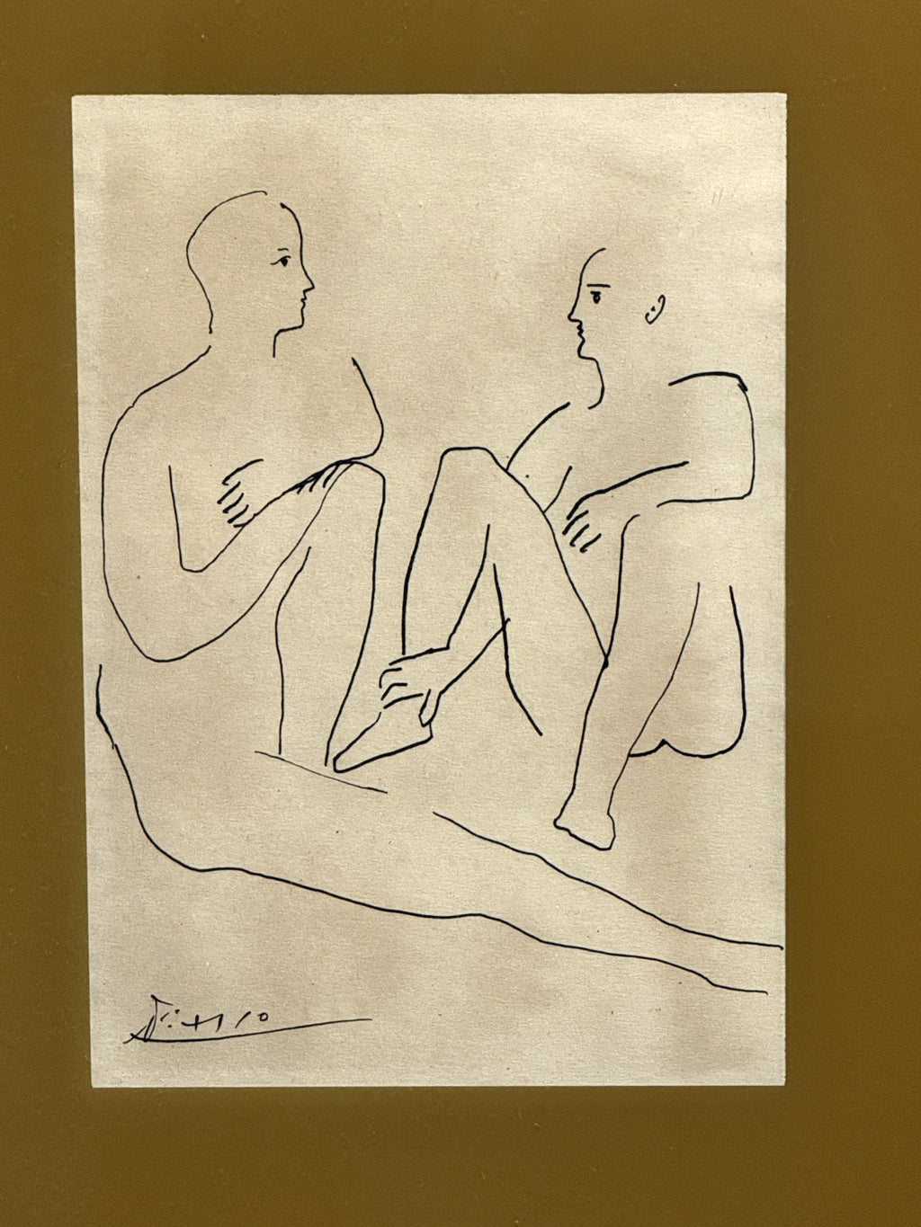“DEUXFIGURESFROMGRACEET"  ENGRAVING BY PICASSO