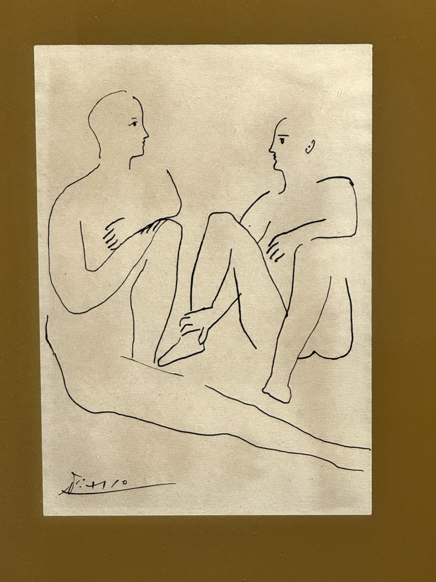 “DEUXFIGURESFROMGRACEET"  ENGRAVING BY PICASSO