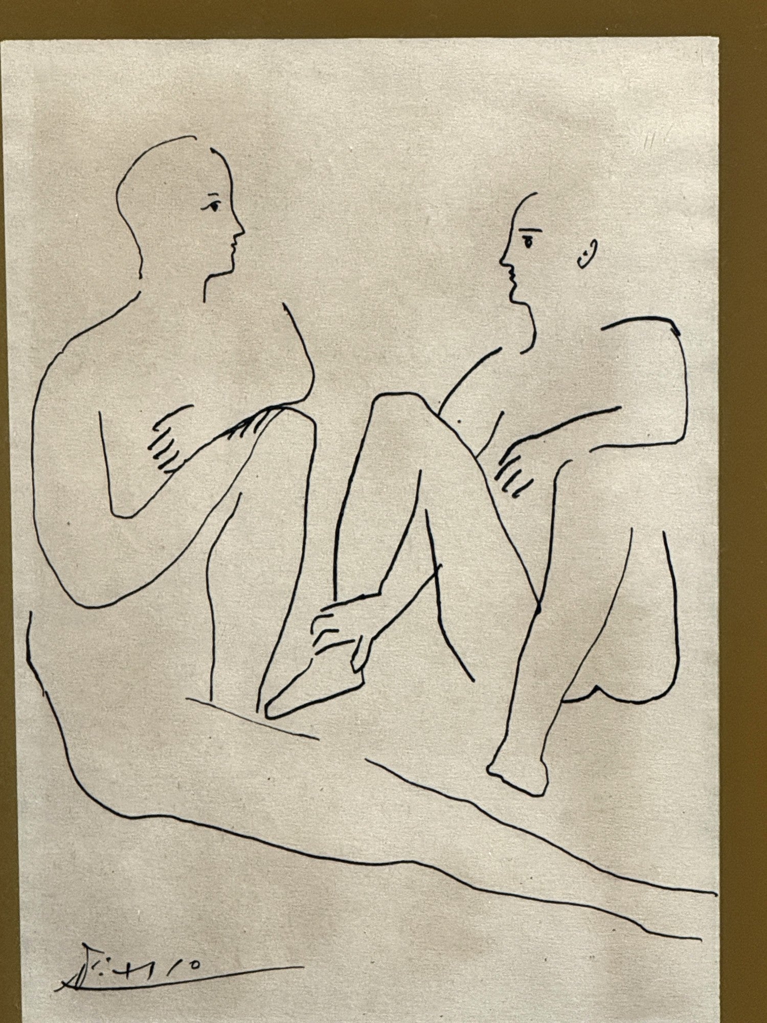 “DEUXFIGURESFROMGRACEET"  ENGRAVING BY PICASSO