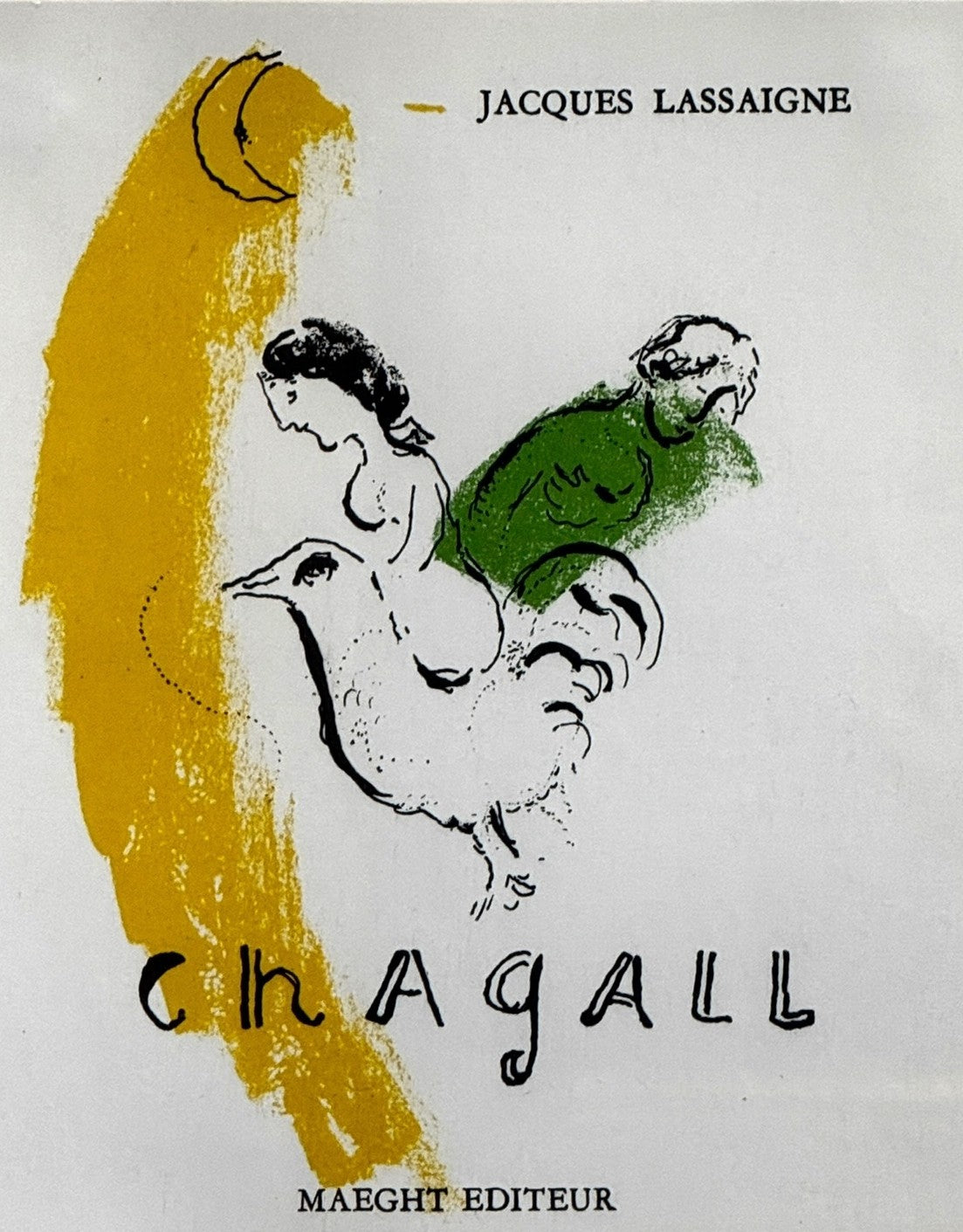 CHAGALL  "LE COQ AU CROISSANT" LITHOGRAPH