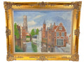 RIVER SCENE  OIL ON CANVAS