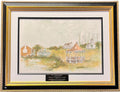 "SAM HOUSTON PARK" LITHOGRAPH BY URBAIN HUCHET