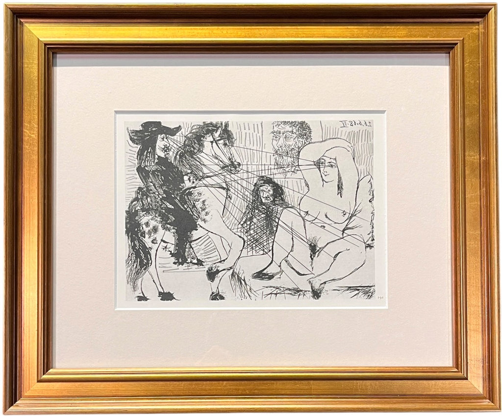 PABLO PICASSO OFFSET HELIOGRAVURE "EXCHANGING