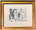 PABLO PICASSO OFFSET HELIOGRAVURE "EXCHANGING