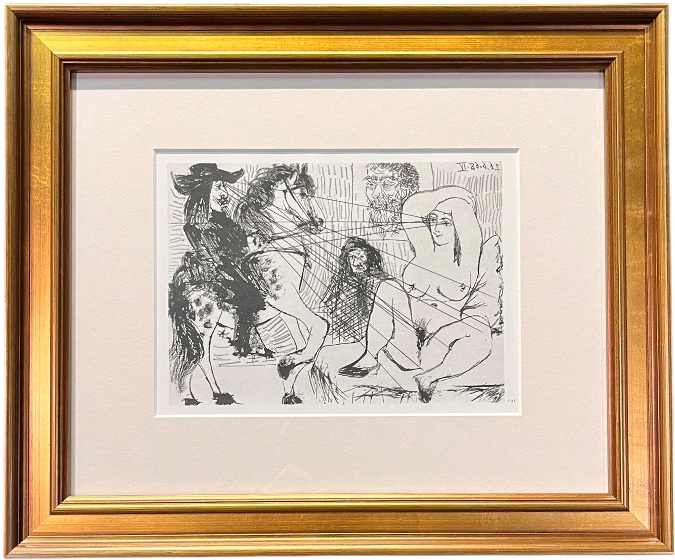 PABLO PICASSO OFFSET HELIOGRAVURE "EXCHANGING