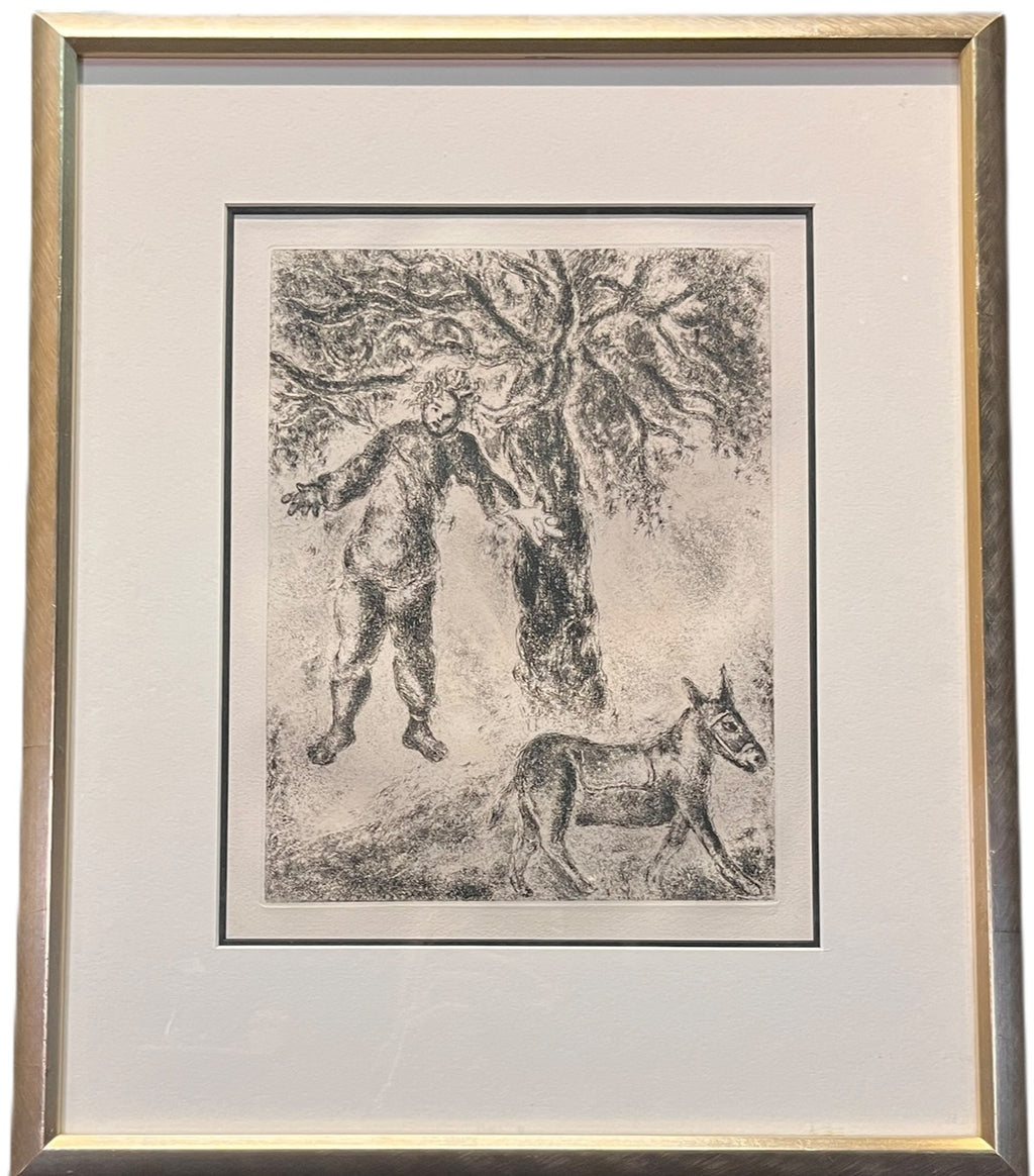 "THE END OF ABSALOM" ETCHING BY MARC CHAGALL