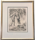 "THE END OF ABSALOM" ETCHING BY MARC CHAGALL