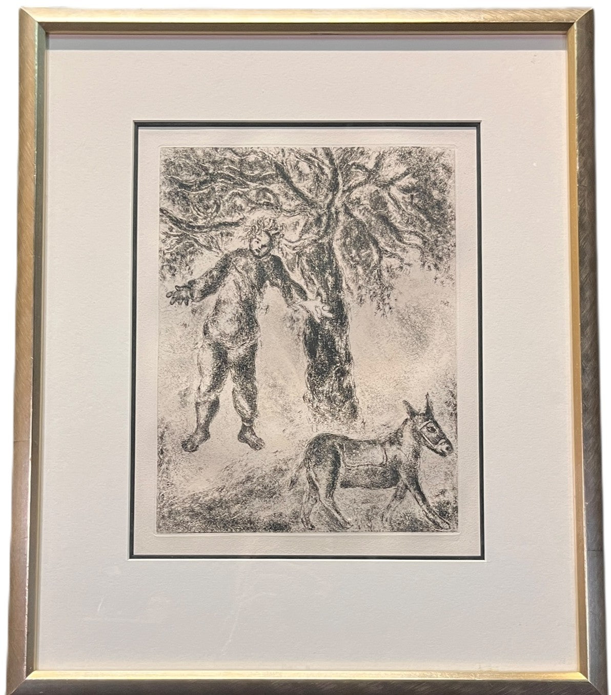 "THE END OF ABSALOM" ETCHING BY MARC CHAGALL