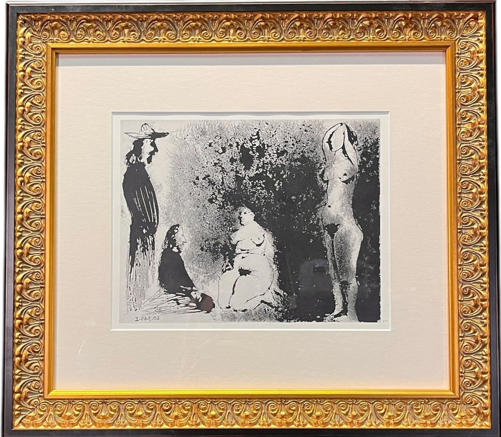 "PAINTERS IN THE FIELD" LITHO  BY PABLO PICASSO
