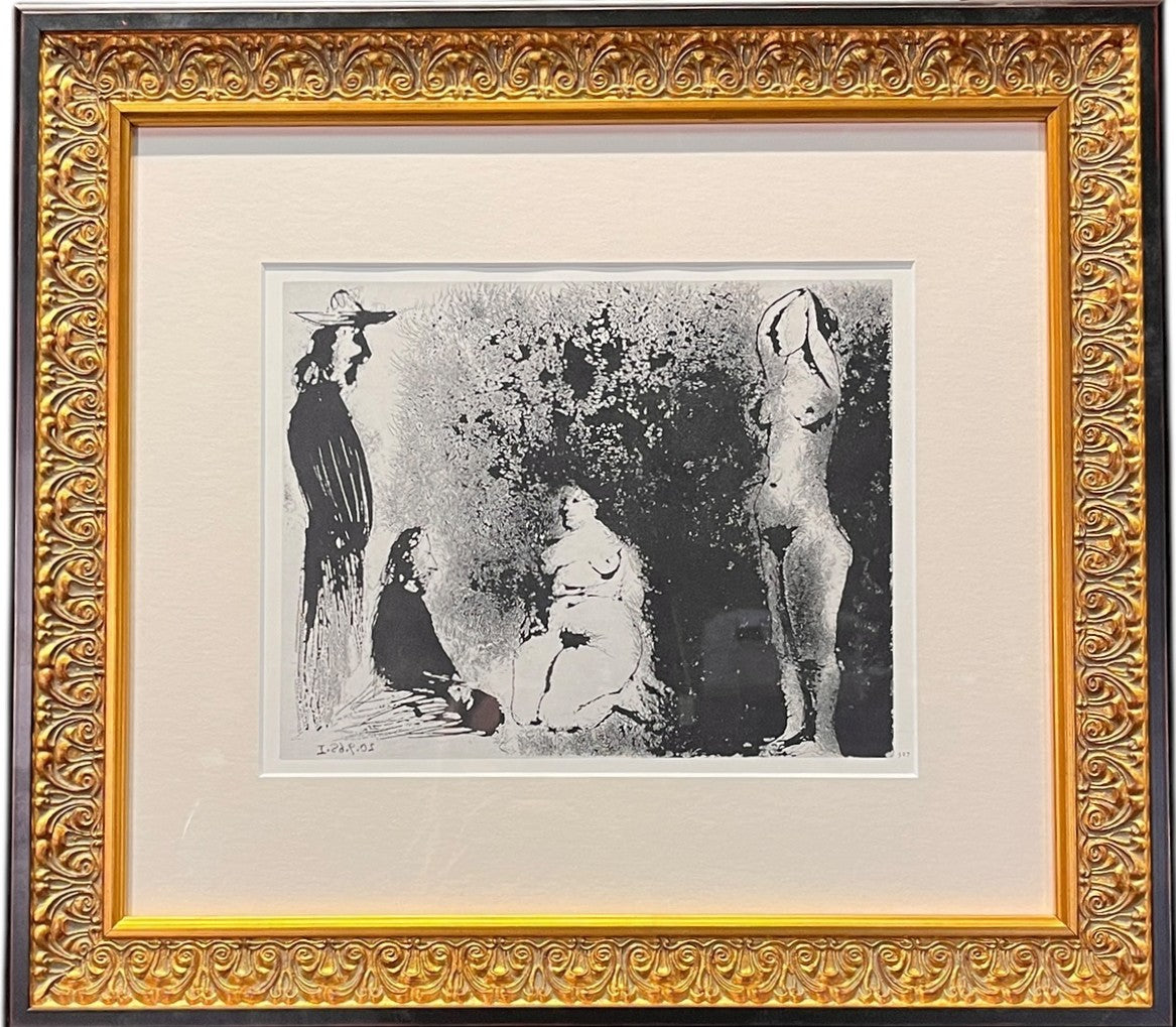 "PAINTERS IN THE FIELD" LITHO  BY PABLO PICASSO