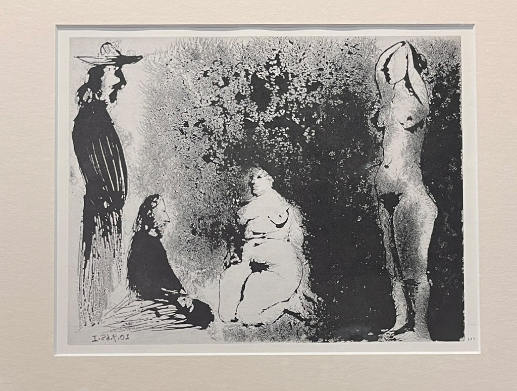 "PAINTERS IN THE FIELD" LITHO  BY PABLO PICASSO