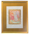 "WRESTLING THE ANGEL" ETCHING BY GUILLAME AZOULAY
