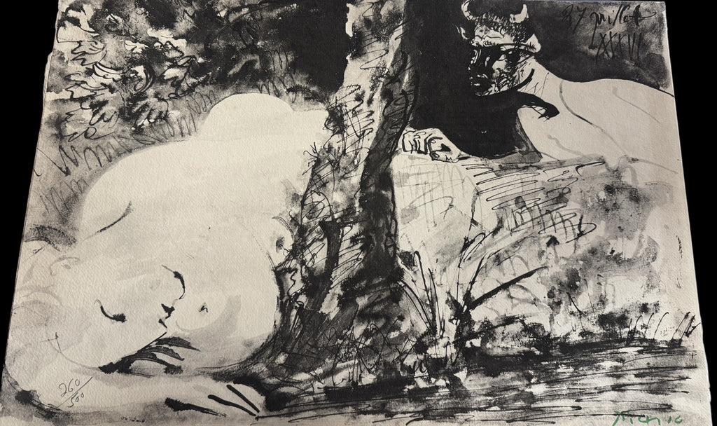 PICASSO "FAWN AND NYMPH"  LITHOGRAPH