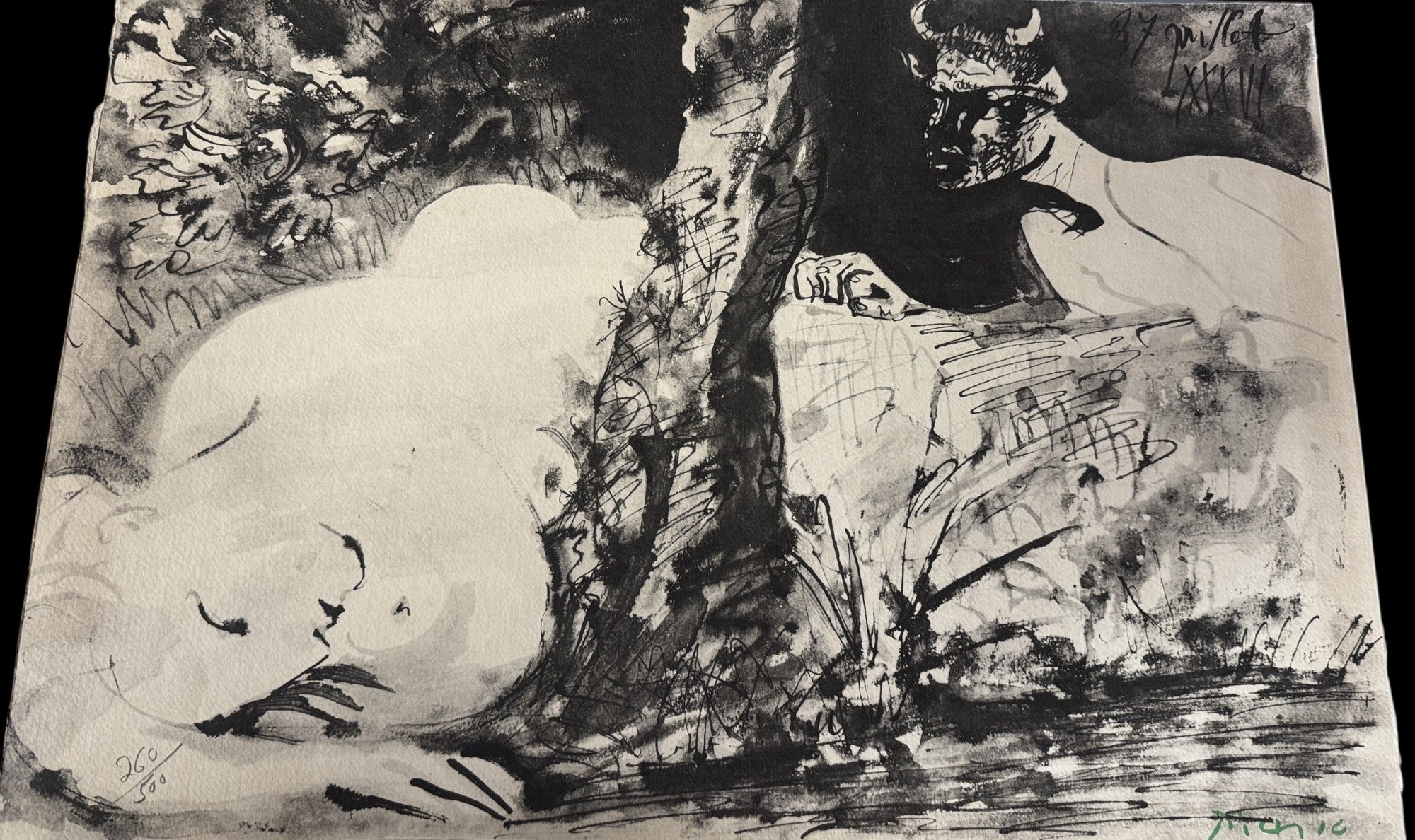 PICASSO "FAWN AND NYMPH"  LITHOGRAPH