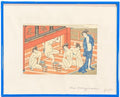 "INTERIOR OF A BATH HOUSE" BY ISODA KORYUSAI