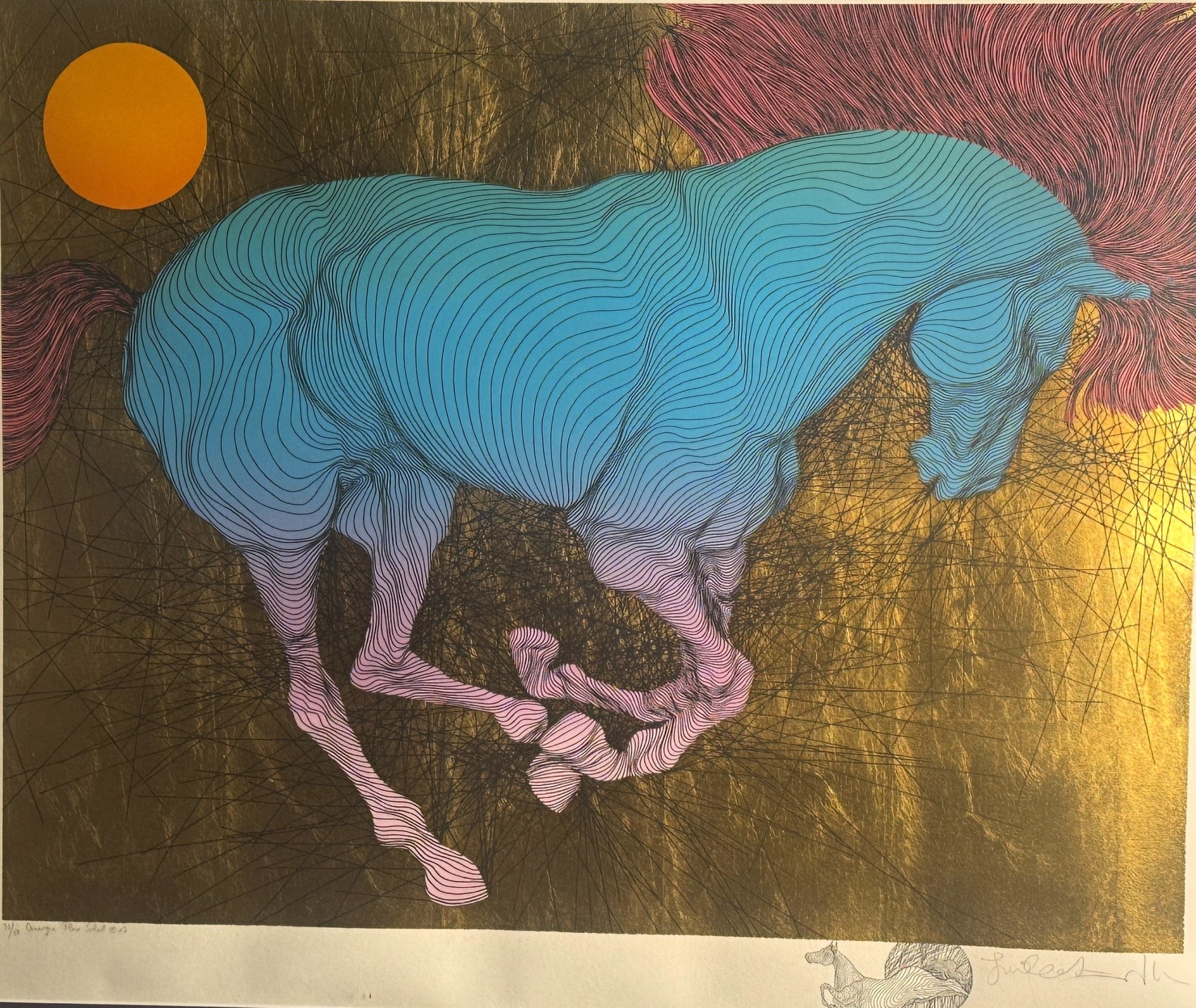 HORSE ETCHING