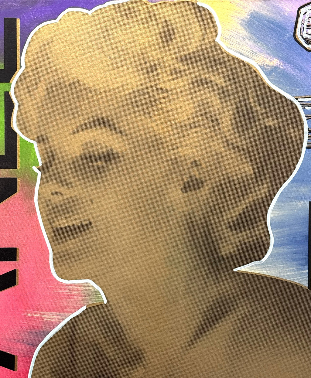 STEVE KAUFMAN "MARILYN" CHANEL NO#5, SILKSCREEN